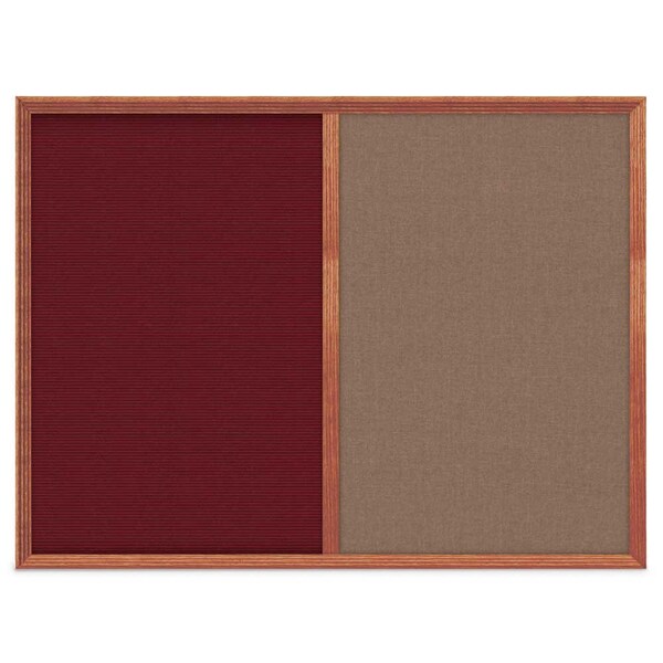 Slim Style Indoor Enclosed Corkboard, 12", UV500SCH-BRONZE-BLACK